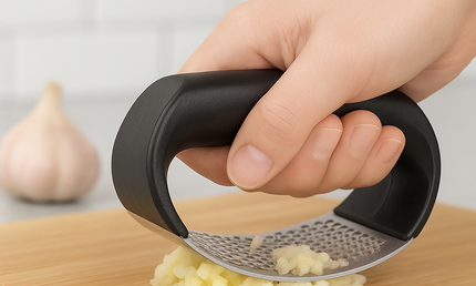 PressMate Knoblauchpresse - Nie wieder klebrige Finger & voller Geschmack