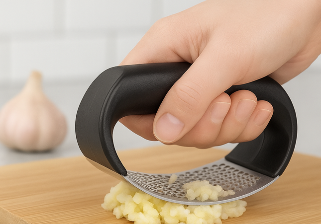 PressMate Knoblauchpresse - Nie wieder klebrige Finger & voller Geschmack